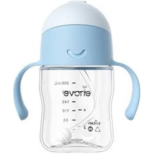 BRAND NEW EVORIE SPILL-PROOF DURABLE STRAW BOTTLE