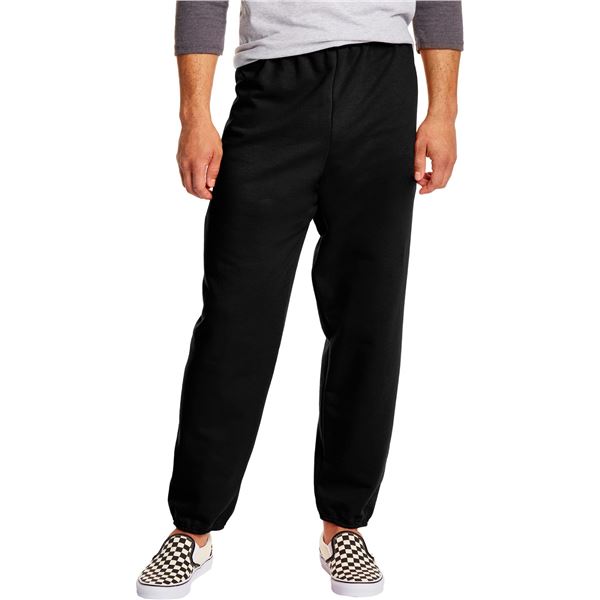 NEW HANES LARGE BLACK MENS SWEATS