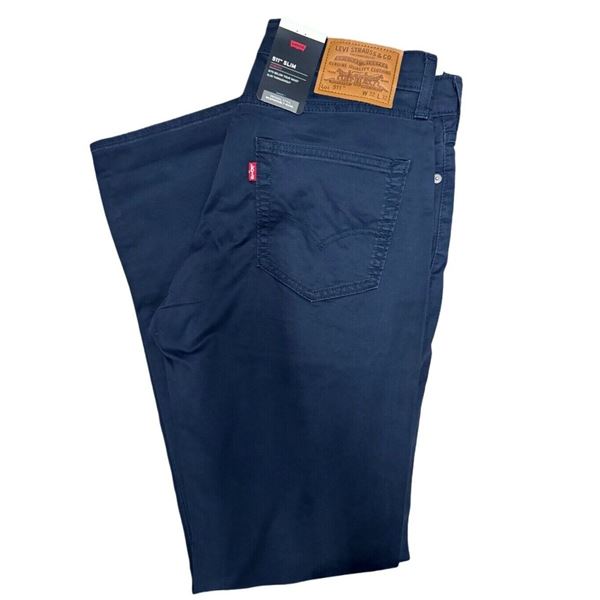 NEW LEVIS 40 X 32 STRETCH NAVY BLUE PANTS
