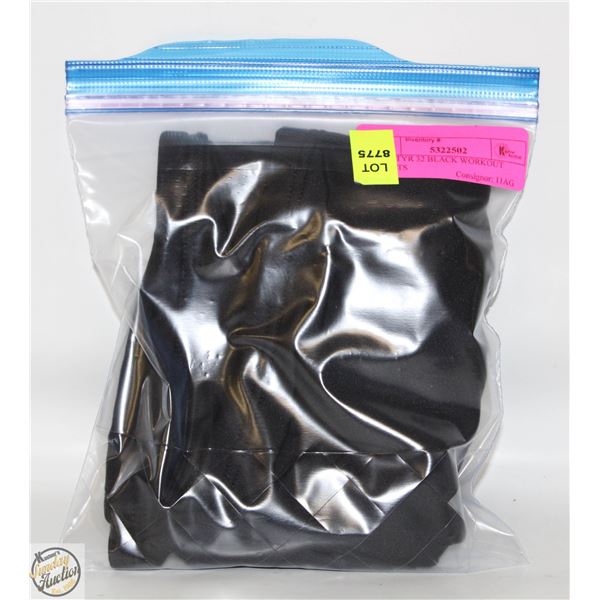 NEW TYR 32 BLACK WORKOUT SHORTS