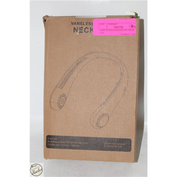 NEW VANELESS HANGING NECK FAN