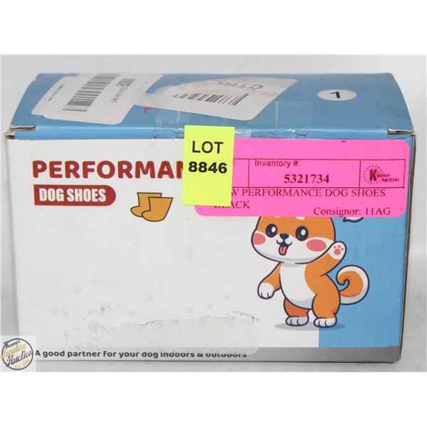 NEW PERFORMANCE DOG SHOES BLACK