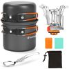 Image 1 : NEW ODOLAND ALUMINA CAMPING COOKWARE MESS KIT