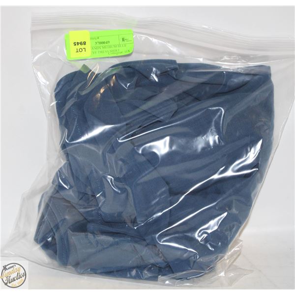 NEW COOFANDY MEDIUM BLUE LONG SLEEVE DRESS SHIRT