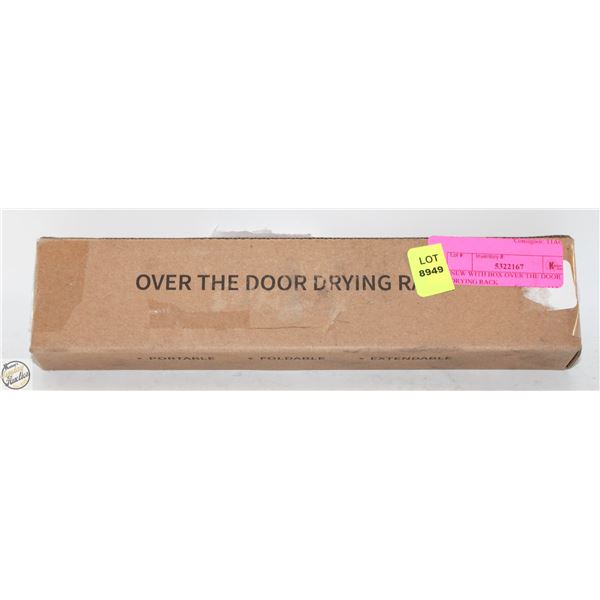 NEW WITH BOX OVER THE DOOR DRYING RACK