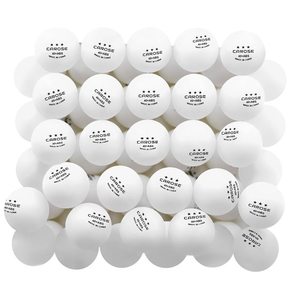 NEW REPACKED 50 PACK CAROSE ABS PING PONG BALLS