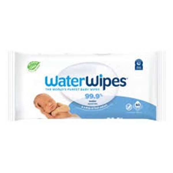 NEW 4 X 60 WATER WIPES PUREST BABY WIPES