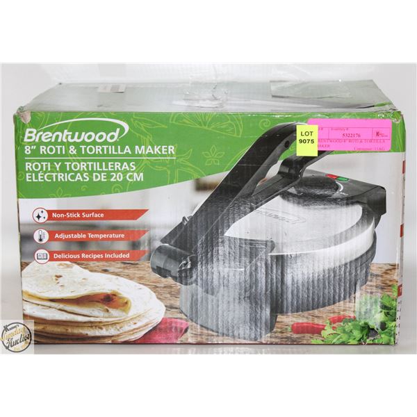 BRENTWOOD 8" ROTI & TORTILLA MAKER