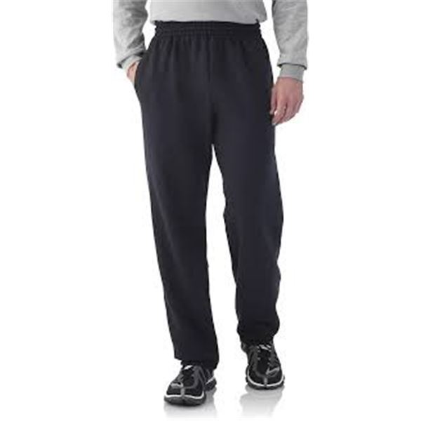 NEW FRUIT OF THE LOOM 4XL BLACK SWEATPANTS