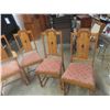 Image 2 : 5 Antique Oak Dining Room Chairs 