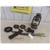 Image 1 : Old Double Head Axe, Barn Lantern, Forge Tongs, Stoke