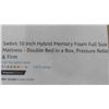 Image 2 : Swbvs 10 Inch Hybrid Memory Foam Full Size Mattress - Double
