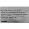 Image 2 : Lifewit 6 Pack Clothes Storage Bags, Foldable Storage Bins Fabric  
