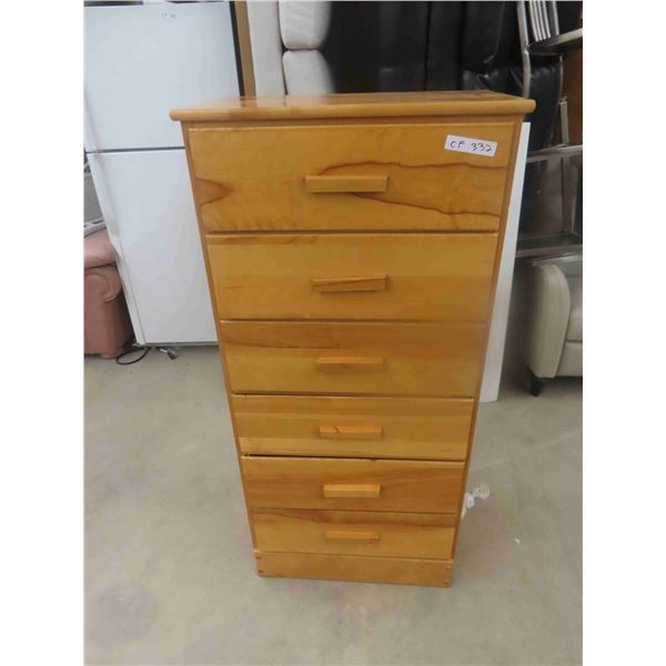 Wood 6 Drawer Dresser 53'' x 25'' x 16'' 