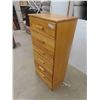 Image 2 : Wood 6 Drawer Dresser 53'' x 25'' x 16'' 