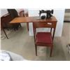 Image 1 : Singer Electric Cabinet Sewing Machine with Stool 