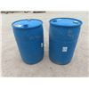 Image 1 : (2) 45 Gal Poly Barrels 