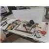 Image 1 : Caulking Gun, Pipe Wrench, Hack Saw, Clamp, Ball Pin 