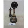 Image 1 : Antique Style Candle Stick Phone with Rotary Dial Up 