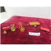 Image 1 : Dinky Massey Harris Tractor, Dump Rake & 2 Wagons 