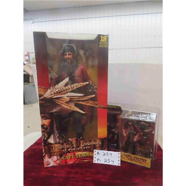 2 Pirates of the Caribbean Jack Sparrows (1) 18'' , (1) 7'' , Both 