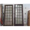 Image 1 : 2 Vintage Solid Wood French Doors 34 1/4X90