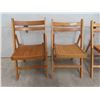 Image 2 : 4 MCM Wood Folding Chairs 