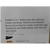 Image 2 : Teabelle 4 in 1 Rabbit Litter Box with Hay feeder