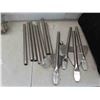 Image 8 : 3 Stainless Torches with Poles. New or store reutrn.