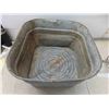 Image 2 : Galvanized Wash Tub , Camping Potato Masher 