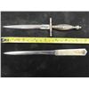 Image 2 : Vintage 2 PC Letter Opener with Sheath 