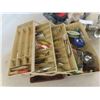 Image 2 : Fishing Tackle Box with Reels, Hooks, Lures, Meat Grinder & More 