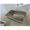 Image 2 : 3 Stainless Meat Trays (1) 6'' x 21'' x 12'' , 