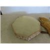 Image 2 : Deer Hide 1st Nations Drum, Pair of Gauntlets, Drum 