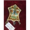 Image 1 : Leather Beaded 1905 Wall Match Holder