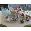 Image 2 : Limoge Plate, Fine Floral China, Vase 
