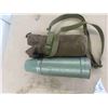 Image 2 : Thermos with Matching Case, Flask, Cigarette Holder, 