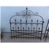 Image 2 : 2 Antique  Wrought Iron Decorative Yard Gates 48'' W x 