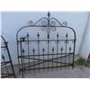 Image 8 : 2 Antique  Wrought Iron Decorative Yard Gates 48'' W x 