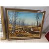 Image 2 : Painting 22 1/2'' x 18 1/2'' , Mirror 11'' x 20'' 
