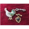 Image 8 : Vintage Fashion Jewelery: Clip on Earrings, Brooches, 