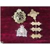 Image 2 : RCMP Pins, Buttons, Crest, 8 Canadian Stamps