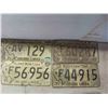 Image 2 : 12 Manitoba License Plates 1971  