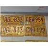 Image 2 : 10 Manitoba License Plates 1976 