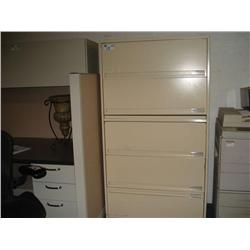 Metal 5 Drawer Filing Cabinet