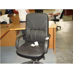 Black Leather Gaslift Chair