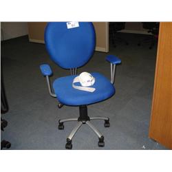 Blue Cloth Gaslift Chair