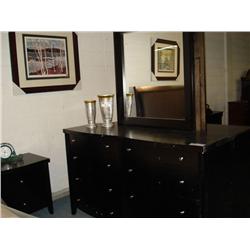 Walnut Dresser W/mirror