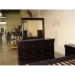 Walnut Dresser W/mirror