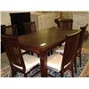 Image 1 : Walnut Retractable Table W/6 Chairs